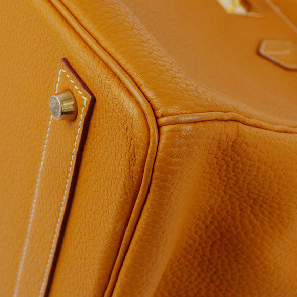 HERMES Yellow Fjord Birkin 40 Handbag 161827 - Picture 9 of 10